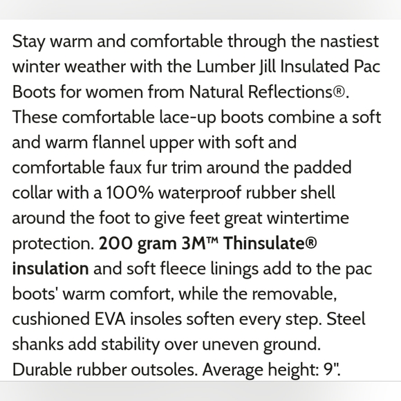 Natural Reflections Waterproof Boots - Picture 9 of 10